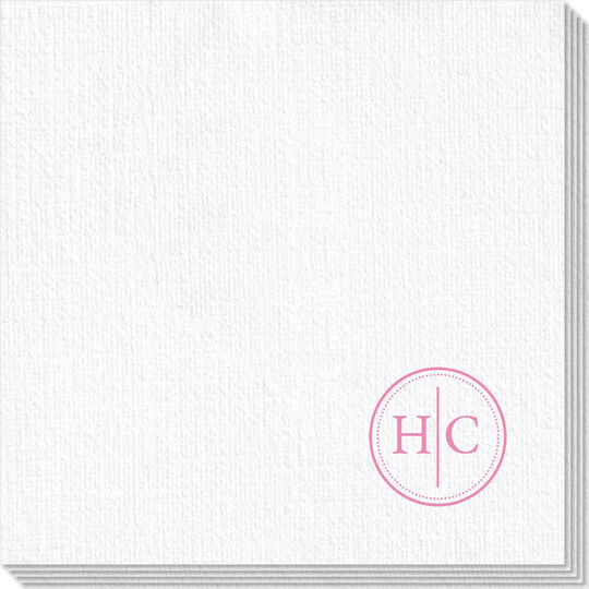 Petite Dotted Circle Duogram Deville Napkins